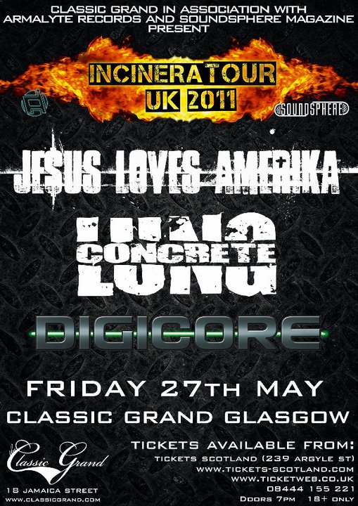 2011/05/27 Incineratour UK 2011 Glasgow